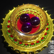 Thai dragon beads purple 12mm for solid stupa rattling box