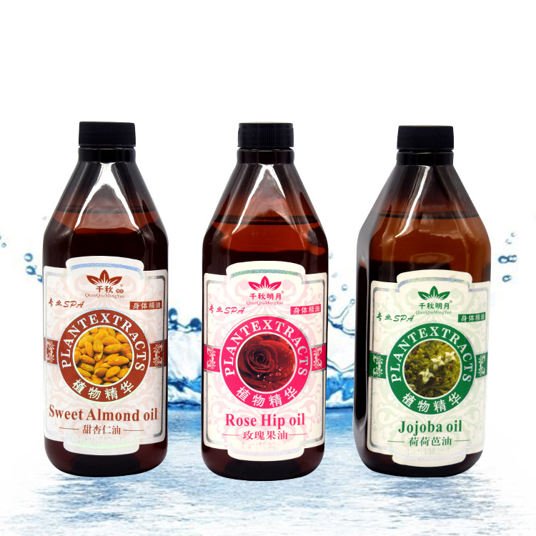 Thân chai lớn tinh dầu ngải cứu gừng hạt nho ô liu hạt giống jojoba hoa hồng ngọt hạnh nhân lúa mì dầu đẩy dầu - Tinh dầu điều trị tinh dầu để phòng