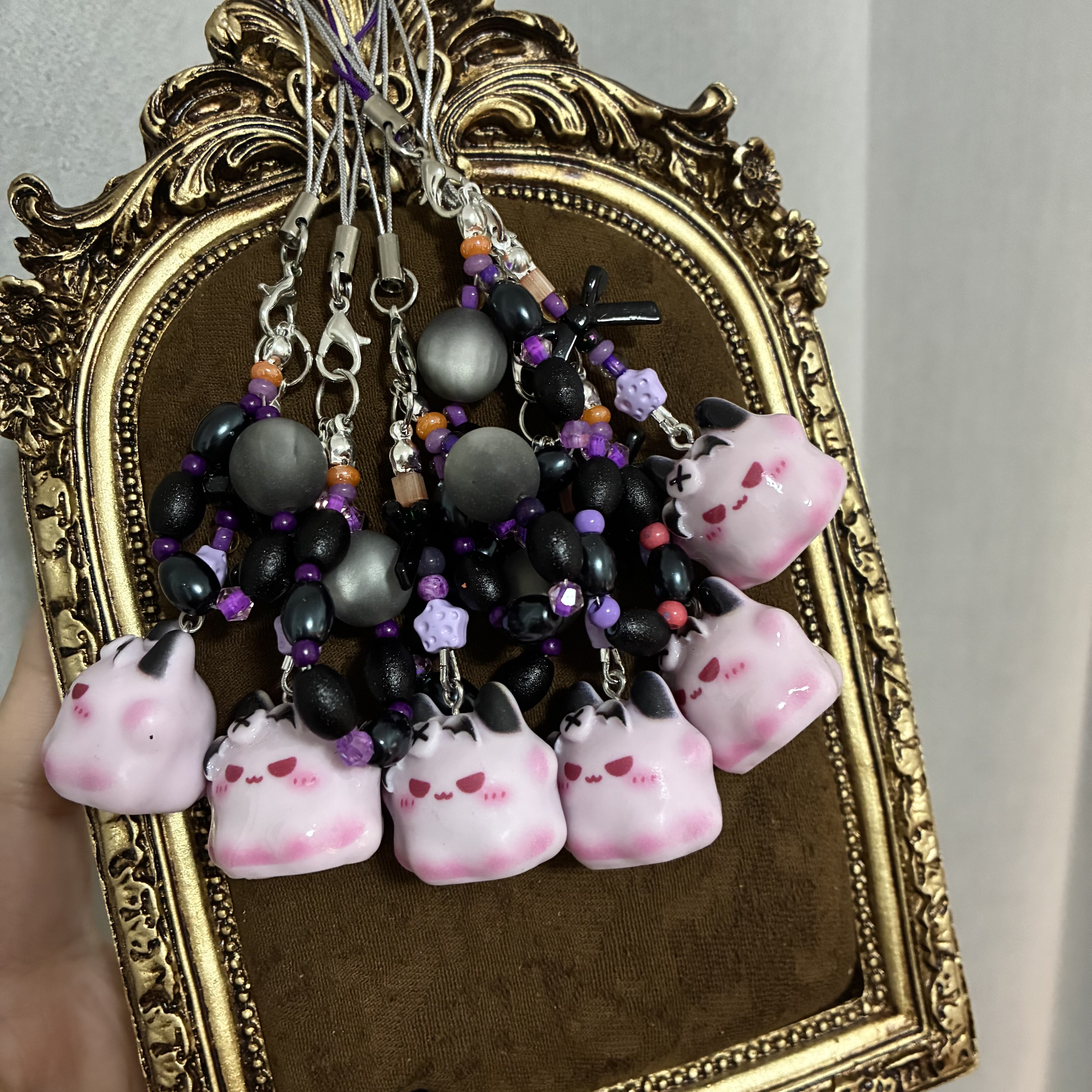 Watermelon Original Halloween Little Devil Charm Hanging Rope Phone Chain Pendant Gift