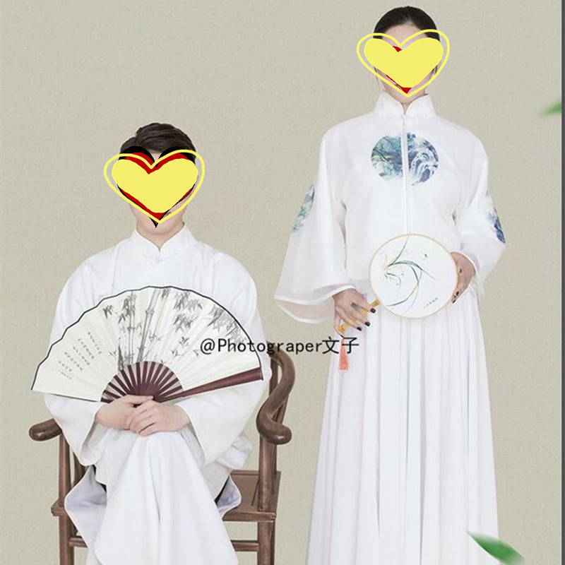 Ancient costume folding fan photo studio photography props personality fan wedding photography photo Chinese style props folding fan meticulous painting