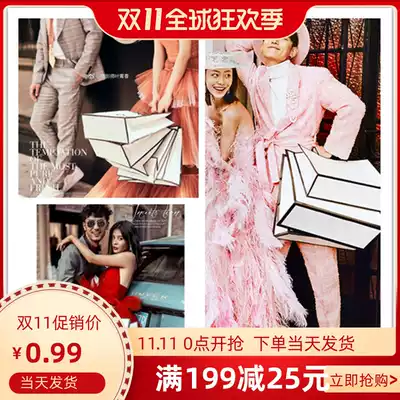New wedding children's photography props photo studio outside tour Street shooting shopping bag handbag fashion travel letter bag