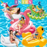 INTEX Водный плавательный круг для взрослых, надувная игрушка, фламинго, увеличенная толщина, единорог