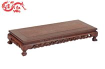 Red Wood Engraving Handicraft Swing Piece Small Number Base Chicken Wings Solid Wood Chiishi Vase Shelf Buddha Cairou Property Muto