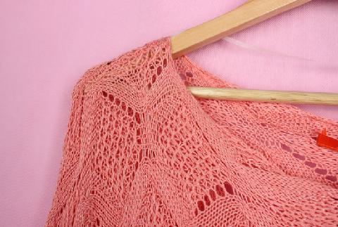 45HQT659 Quần áo của phụ nữ trên cổ phiếu mới cắt giảm tiêu chuẩn mùa xuân và mùa thu tay áo tròn cổ áo tay áo rộng áo khoác cardigan nữ