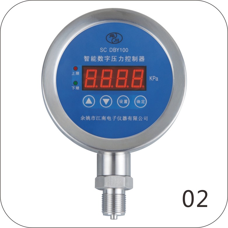SC-DBY100 digital electric contact pressure gauge All stainless steel shape intelligent digital pressure controller