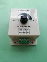 Led dimmer 5050 3528 monochrome lamp with hard light strip lamp plate module controller wide pressure 12-24V 8A