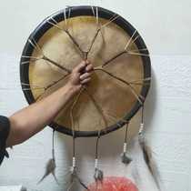 Indian drum frame drum Indonesian drum healing meditation animal skin drummer drum healing drummer sleep aid live broadcast props
