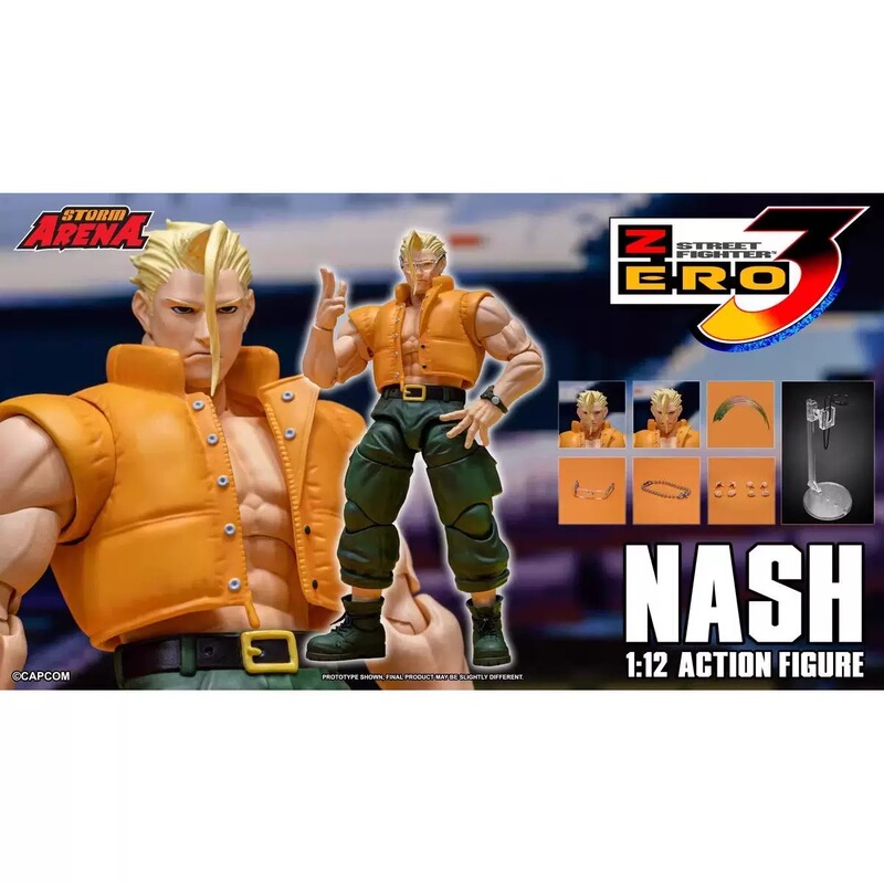 Stormtoys Arena 6inch 1:12 Teen Street Fighter 3 Nash St Action Figure Model Stormtoys Arena 6inch 1:12 Teen Street Fighter 3 Nash St Action Figure Model