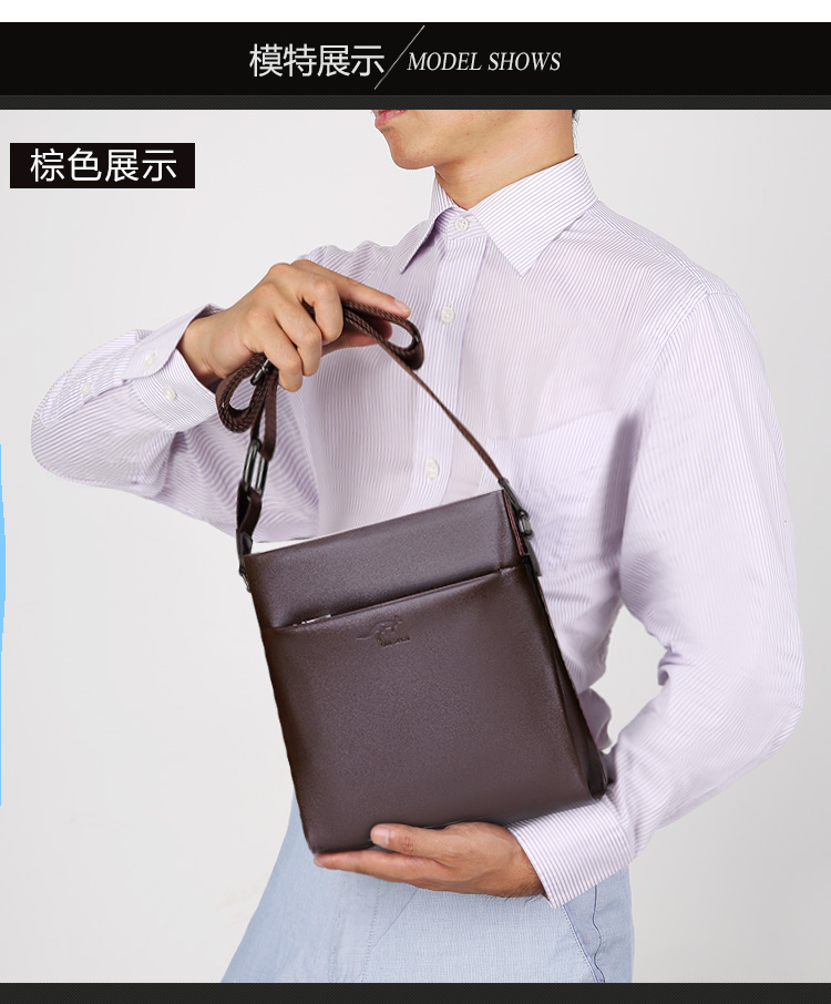 Kangaroo Một vai nam Satchel Giải phóng mặt bằng Xử lý kinh doanh chính thức Ba lô giản dị Xu hướng treo túi chéo vascara túi xách