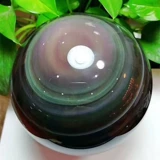 Натуральный обсидиан хрустальный мяч глаз Cai Fortune Home Office Crystal Ball Display