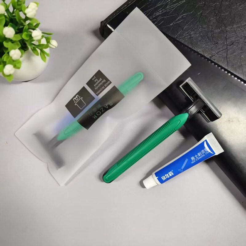 Hotel Universal Razor, Disposable Razor for Hotel Rooms, Factory Direct Sale, 6g Shaving Cream, Free Shipping, Soft Film