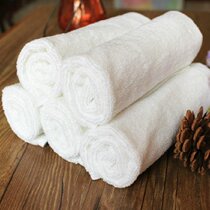 Factory spot supply cotton hotel towel 21 shares 32 shares 16 spiral flat woven white face towel 35*75 towels