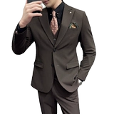 Свадебное платье, комплект, пиджак классического кроя, высококлассный костюм, в корейском стиле