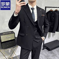 Черный комплект, костюм, штаны, ремень, галстук, 2 предмета