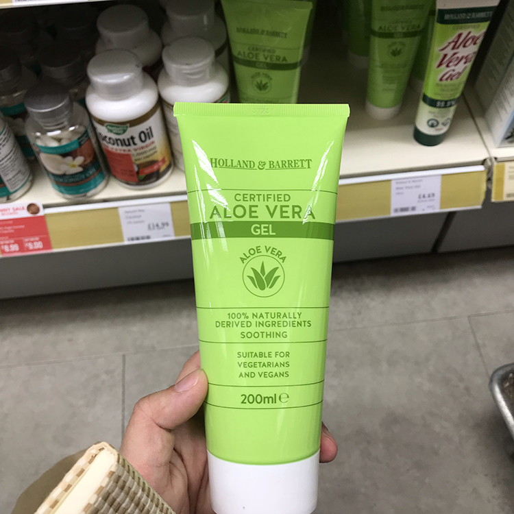 Direct mail Holland & Barrett UK HB Hoberry Aloe Vera Gel Aloe Vera Gel Natural