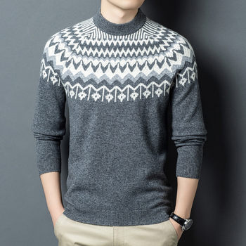 Round neck wool pullover warm knitted sweater/sweater for middle-aged and elderly people Round neck wool pullover warm knitted sweater/sweater for middle-aged and elderly people