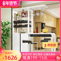 Bar counter wine cabinet porch cabinet shoe cabinet integrated modern simple double-sided screen partition decoration shoe cabinet home bar table