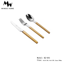 High-end simplified European and American style knife fork suit stainless steel steak knife fork spoon with three sets for delivery high-end Western dining cutlery