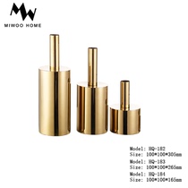 Nordic Modern Stainless Steel Vases Dried Flowers Inserts in Dining Room Dining Room Dining Table Bottle-Shaped Vases Mini Decorations