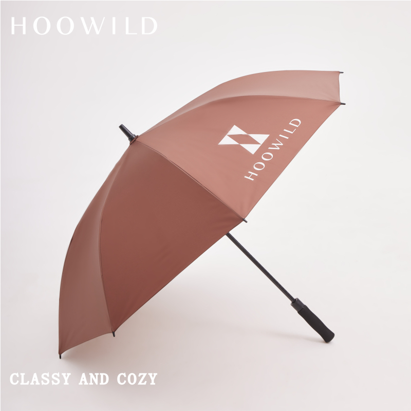 Hoowild Ultra-Light Golf Umbrella with Automatic Opening and Closing, Black Coating for Sun Protection and Shading