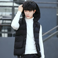 Vest nam mùa thu đông xuống cotton phiên bản Hàn Quốc đẹp trai theo xu hướng tự trồng dày lên áo khoác vest nam thanh niên vest giản dị ao khoac vest nam