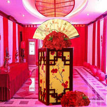 New Chinese wedding road leads Chinese style Han Tang Road lead wedding props stage wedding arrangement plum blossom square column