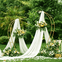 New wedding props flower art Road special-shaped iron Road Geometric arch wedding background arch arrangement ornaments