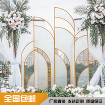 New wedding Bohemia Phantom screen stage background decoration road guide shelf iron wedding props ornaments