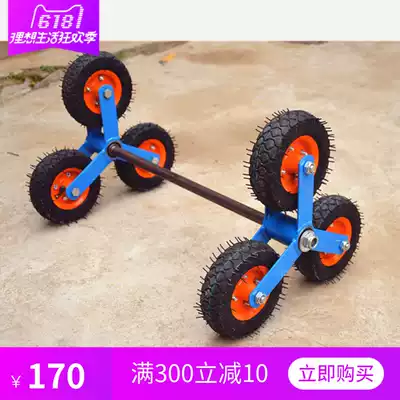 Thickened ladder wheel six-wheel Heavy Load King six-wheel stair truck tripod wheel upper building car pull wheel hand cart