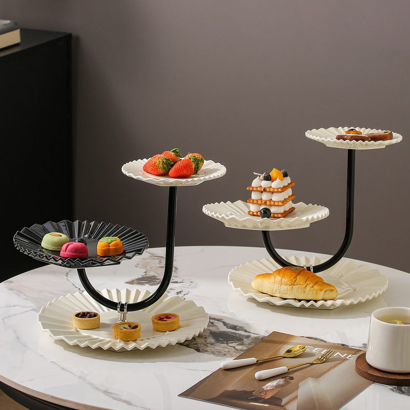 Exquisite and High-End Living Room Candy Plate, Snack Plate, Front Desk Snack and Fruit Plate Box, Light Luxury Tray Decoration