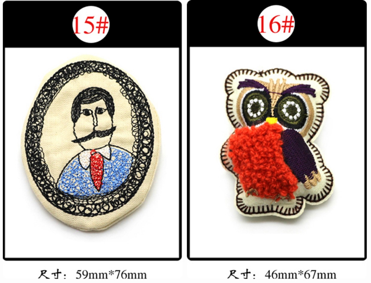 Hàn Quốc Huy hiệu thêu Vải Cartoon Nữ dễ thương Trâm trẻ em Trâm sách Túi trang sức hoang dã Phụ kiện Pin phụ kiện cài áo vest nữ