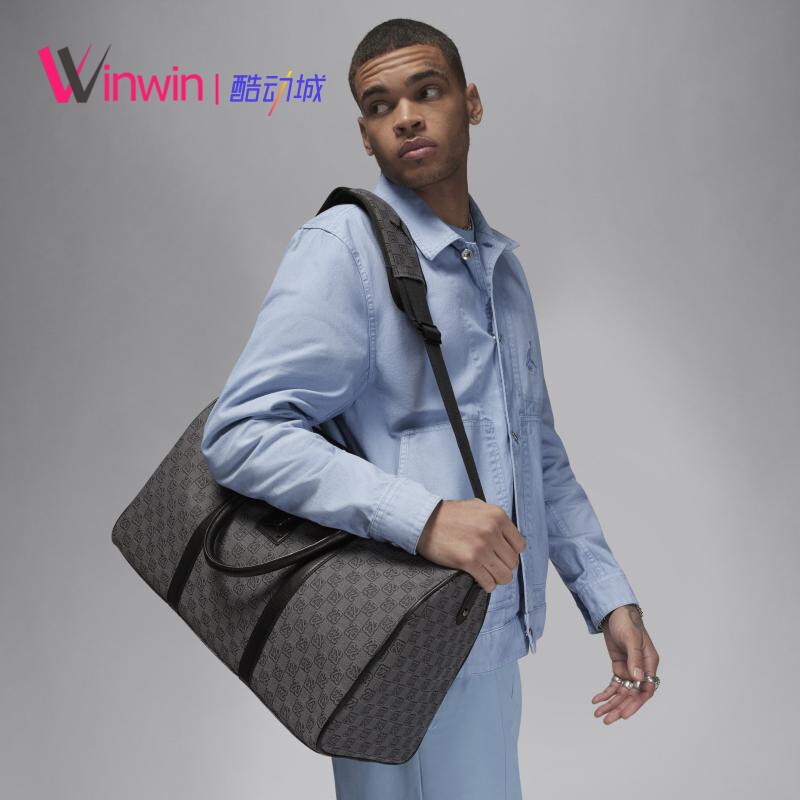Jordan Aj Checkerboard Pattern Large-Capacity Shoulder Crossbody Bag Handbag Travel Bag Bucket Bag Fj6787