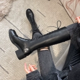 Демисезонные высокие высокие сапоги, подходит для подростков