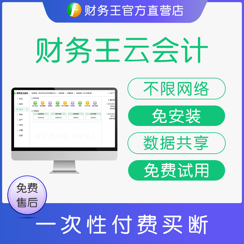 Financial Wangyun Accounting Online Edition Online Enterprise Accounting Cashier Accounting and Accounting Software Voucher Report Easy to Use