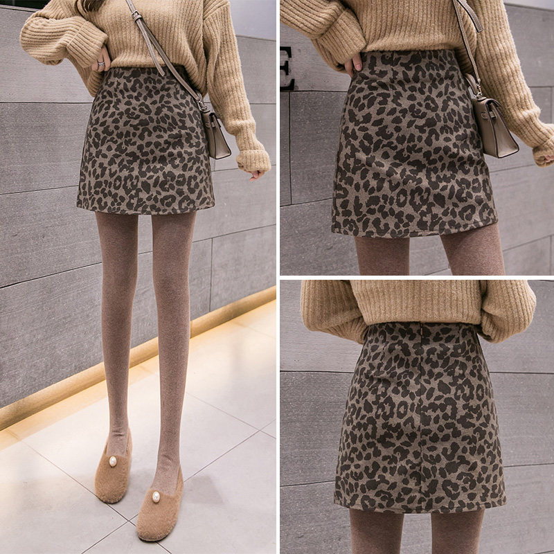Gross BAO WEN Half Skirt Woman Spring Autumn 2021 New Korean Version High Purse Hip Skirt 100 Hitch A Slim A-word Short Dress