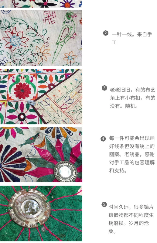 Ấn Độ và Nepal vải gió quốc gia đồ trang trí treo làm bằng tay cũ thêu ren bối cảnh chăn khăn trải bàn nhỏ tường tấm thảm trang trí - Tapestry Thảm treo tường có lớn