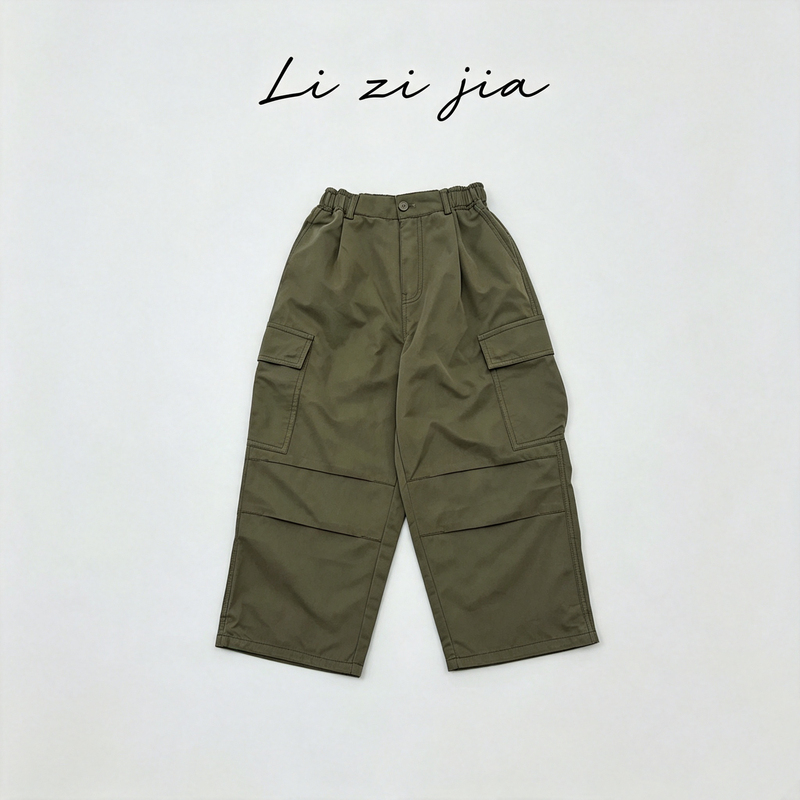 【Beb】Bb96296B (Military Green) Kidsren's New Autumn Casual Pants