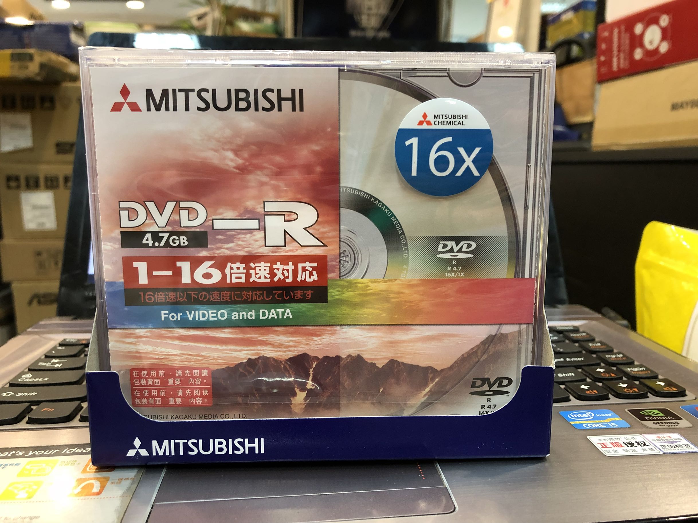 Mitsubishi 16X single-piece blank DVD R burned disc burned disc 4 7g burned disc burned disk dvd