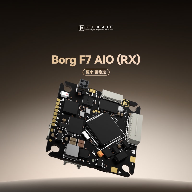Iflight Borg F7 Aio (Rx) Built-In Elrs Lightweight Small Flight Controller and Esc Combo