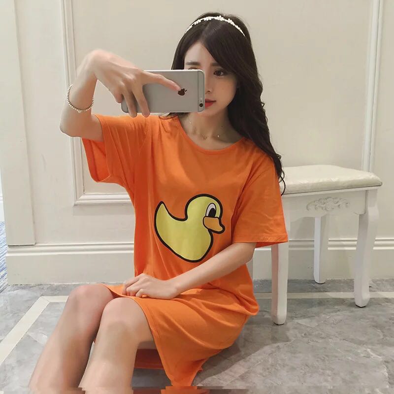 Miễn phí mặc đồ ngủ bra cotton tươi áo ngực cotton mang thai phụ nữ mùa hè quần áo ngắn tay dài tay áo ngủ pad đồ ngủ gợi cảm