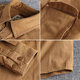 2023 Autumn New Khaki Retro Washed Solid Color Work Shirt Men's Three-dimensional Pocket Trendy Loose Jacket