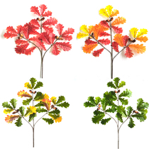 New product simulation 3 fork oak leaf Acorn Green bar Leaf Elm oak tree greening project decoration direct sales