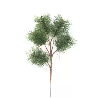 Simulation green plants Pine branches with fruit pine needles 5 small green pine cypress leaves telecommunications tower with decoration factory direct sales
