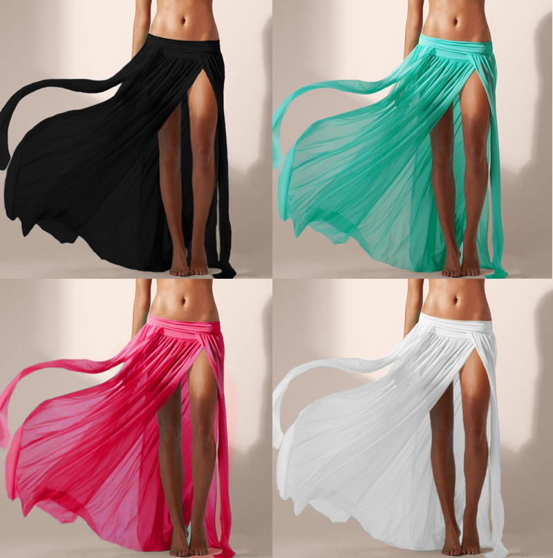 Belly Dance Chinese classical dance Modern fusion style Oriental dance practice 2021 Mesh split long skirt