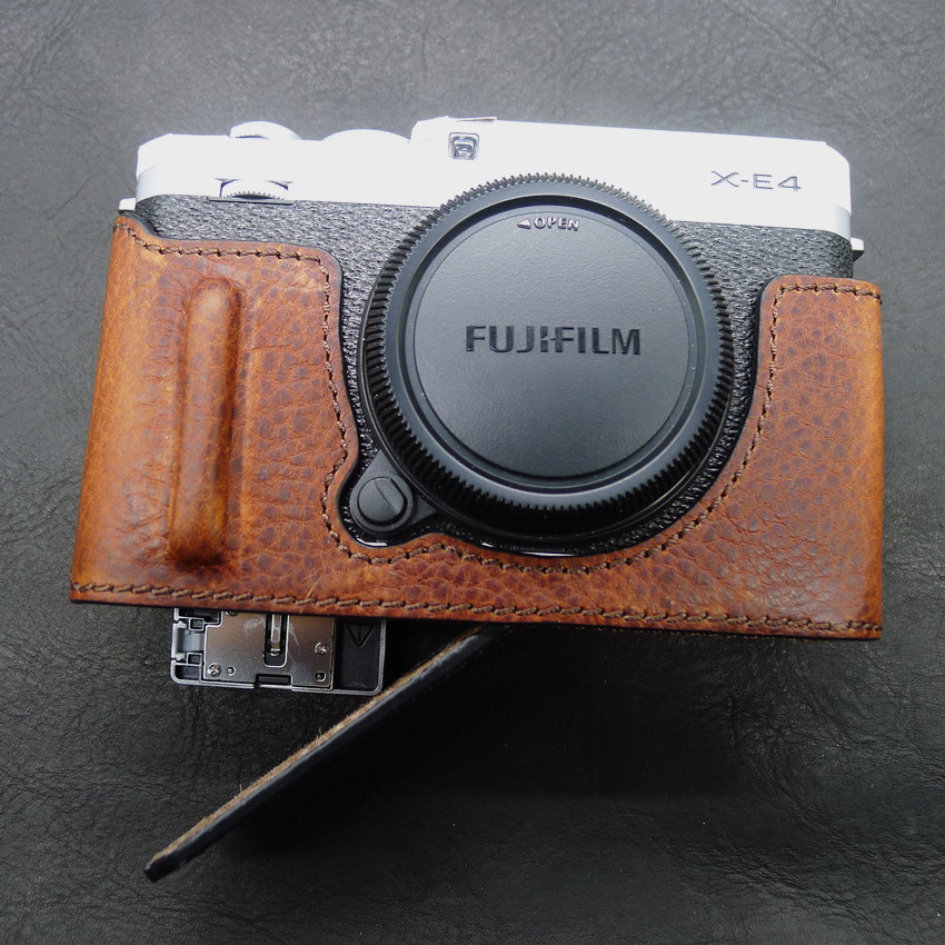 JBZ portable bag for Fuji XE4 leather case single eye camera bag xe3 protective case genuine leather case