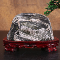 Natural strange stone Raw stone Town house office handicraft stone Lucky corner patron Stone Wang House Feng Shui ornaments Wang Cai