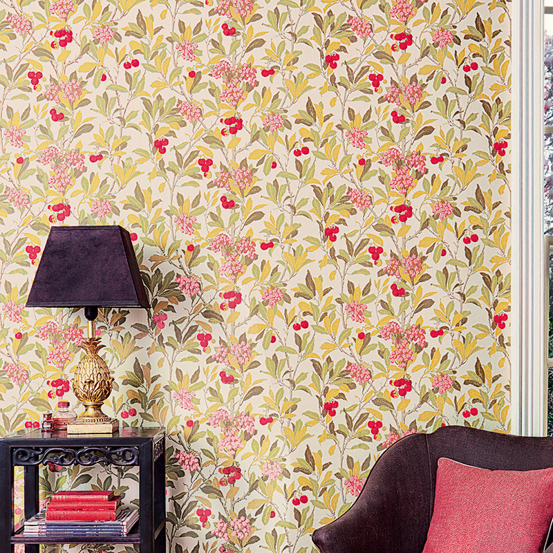 UK Imported Cohn Mori Wallpaper 100 100 10047 10048 10049 Strawberry Tree Fiber Wallpaper