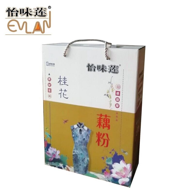 Pleasant Lotus Root Powder Companion Handmaid Gift Box Loaded Osmanthus Red Date Medlar Original Taste Nutritional Food Rind drinks Meal Treasure should be produced