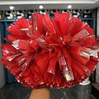 Макарон красный+лазерный серебро 6 дюймов