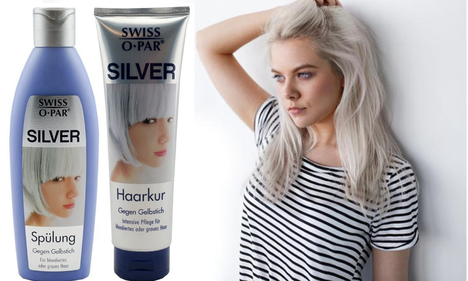 German Swiss-o-Par silver gray white gold melatonin anti-yellow purple solid lock color hair conditioner hair film no silicone oil